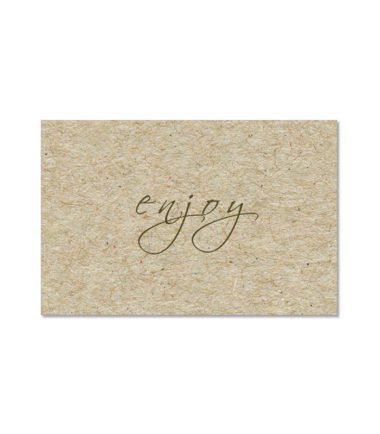 GCH319 - Kraft Enjoy Side Fold Gift Card Holder